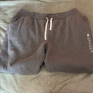 Spyder Charcoal Joggers with White Accents